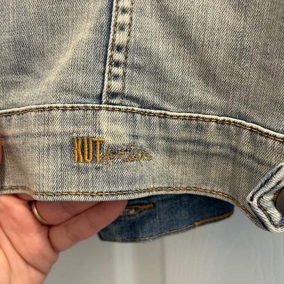 Kut from the Kloth Light Blue Jean Jacket - Picture 5 of 5
